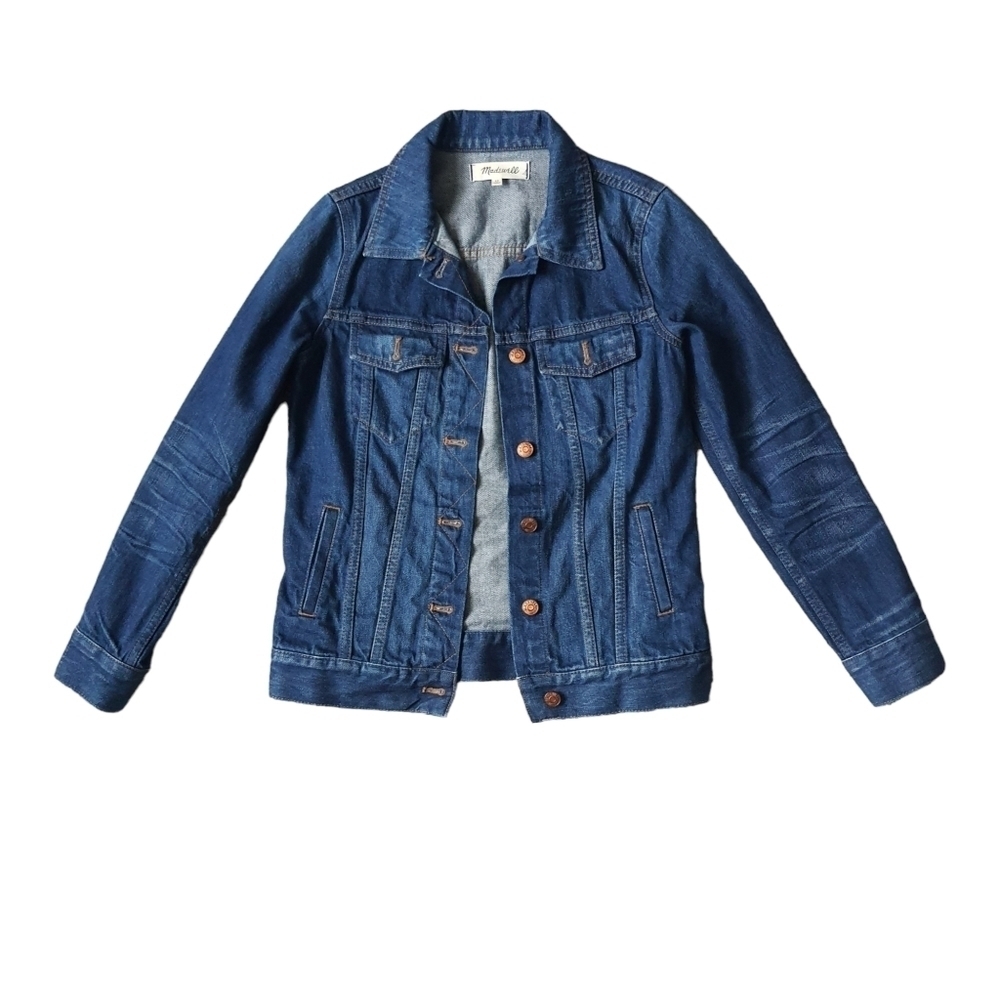 Madewell Trucker Jacket Womens XS Denim Button Unlined Classic Jean Jacket